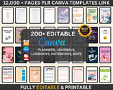 12000+ Pages Canva Planner Templates with MRR & PLR