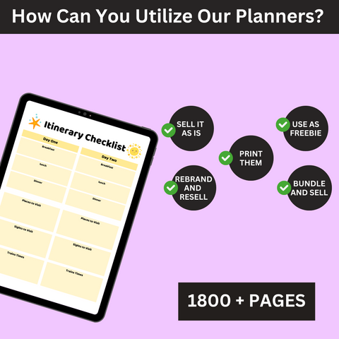 51 Kids Planner, Journal, Notebook Templates with PLR & MRR