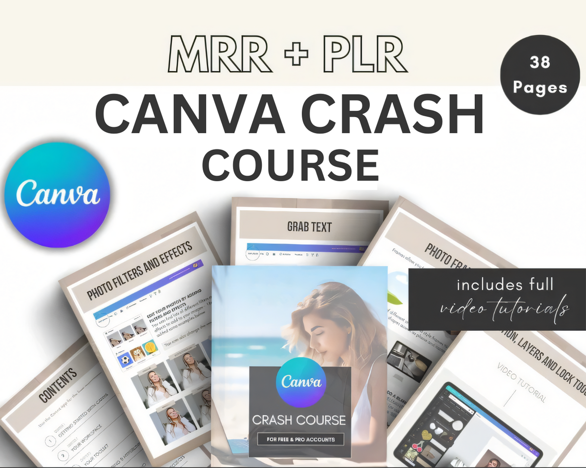 Canva Learn & Earn Crash Course | MRR+PLR