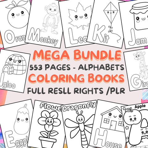 Alphabet Artistry Collection: 108 Pages of Alphabet Colouring Books