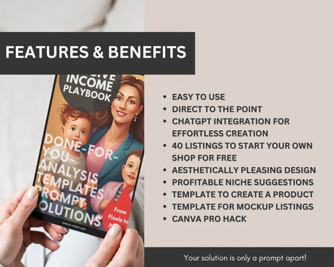 1000+ Digital Product Ideas for Etsy with Bonus Passive Income Playbook