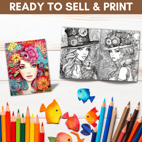 Ultimate Fashion Coloring Book Collection with Resell Rights