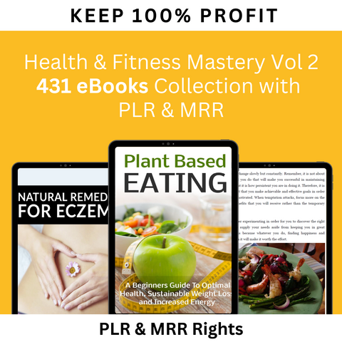 Health & Fitness Mastery: Volume 2 – 431 eBook Collection with PLR & MRR