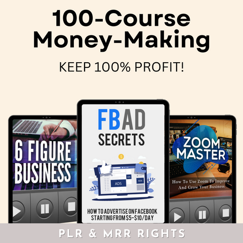 Online Wealth Academy: 100-Course Money-Making Collection with PLR & MRR