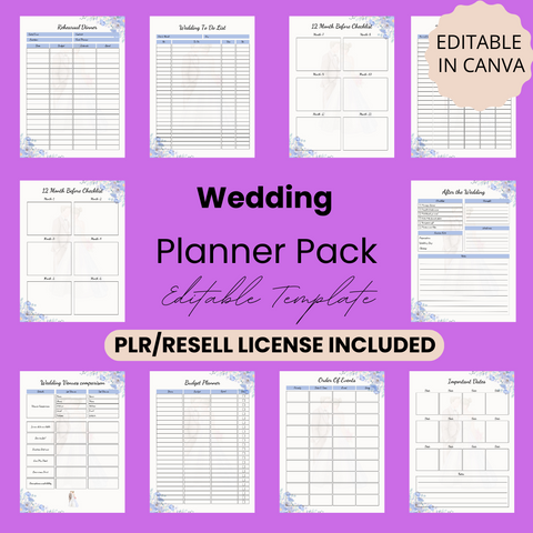 12000+ Pages Canva Planner Templates with MRR & PLR