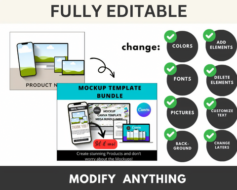 Ultimate MRR Mockup Canva Template Bundle