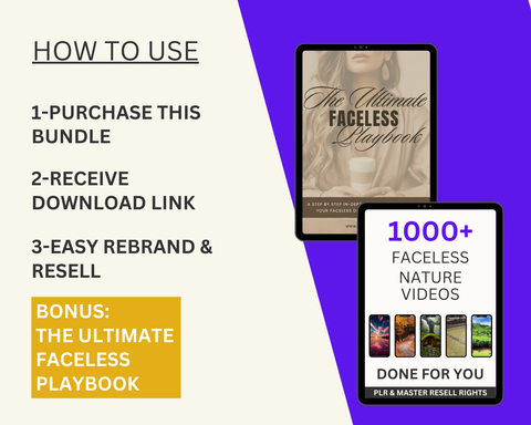Faceless Nature & City Reels Bundle with Resell Rights