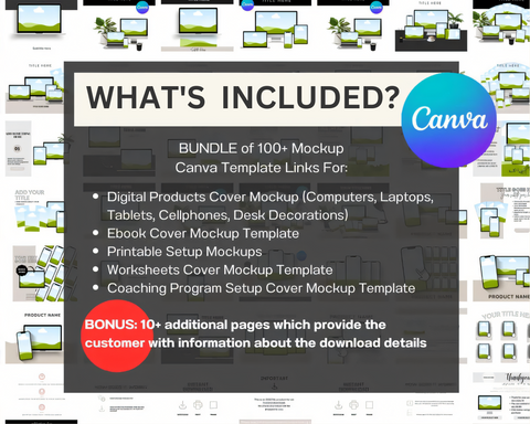 Ultimate MRR Mockup Canva Template Bundle