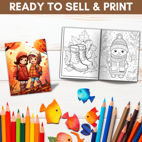 Seasons & Blooms Coloring Collection: 420-Page Resell Bundle