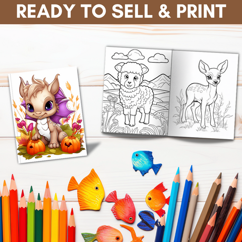 1000-Page Animal Coloring Mega Bundle
