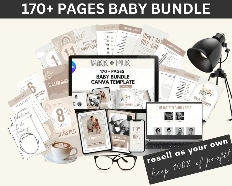 Baby Bundle Canva Kit with MRR & PLR