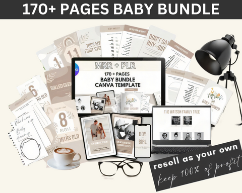 Baby Bundle Canva Kit with MRR & PLR