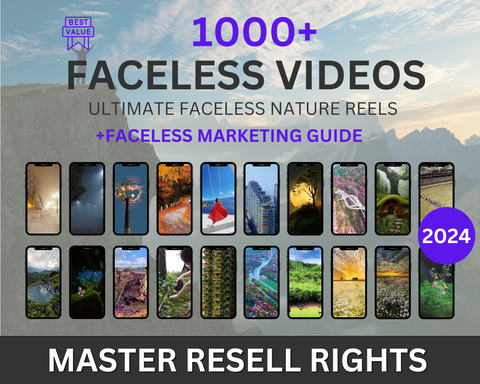 Faceless Nature & City Reels Bundle with Resell Rights
