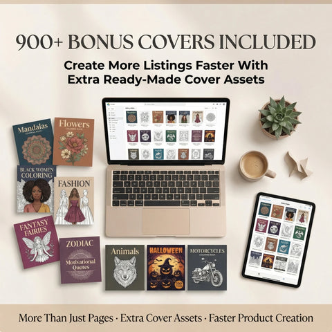 17,000+ Coloring Pages Bundle for KDP & Etsy With Resell Rights