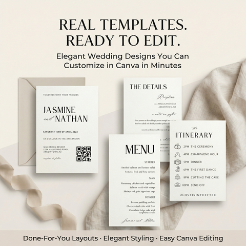 Done-For-You Canva Wedding Template Bundle With Resell Rights