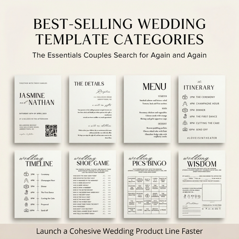 Done-For-You Canva Wedding Template Bundle With Resell Rights