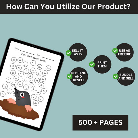 Kids' Activity Power Pack: 500-Page Learning Bundle WITH PLR/MRR