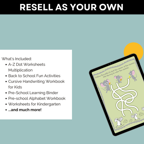 Kids' Activity Power Pack: 500-Page Learning Bundle WITH PLR/MRR